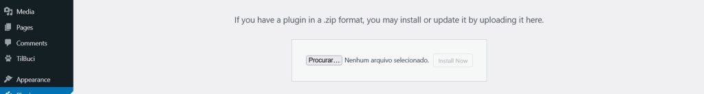 Select the ZIP file you downloaded and click "Install Now".